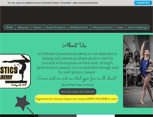 Tablet Screenshot of flatheadgymnastics.com